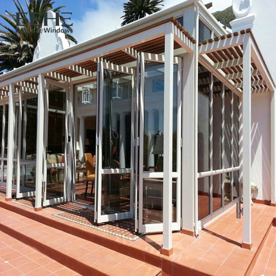 Wide Space Aluminium Folding Doors For House High Thermal Performance