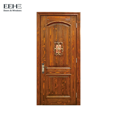 Eco 2 Panel Interior Doors Solid Wood , 5 Times Painting Hollow Core Wood Door